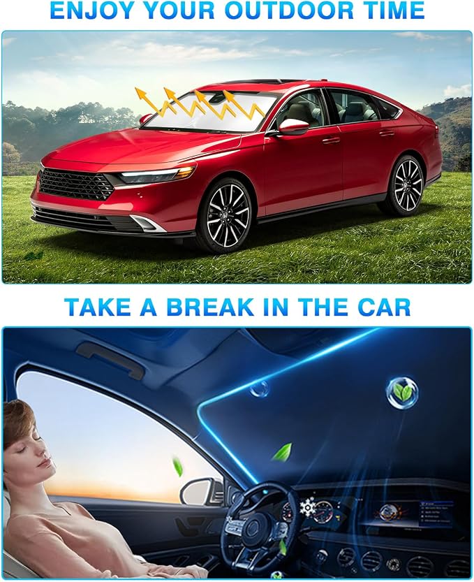 KUST Windshield Sun Shade for Honda Accord 2023 2024 2025 2026 Window Sunshade - Image 5