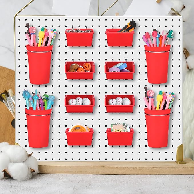 Yookeer 20 Pcs Pegboard Bins and Cups - Image 6