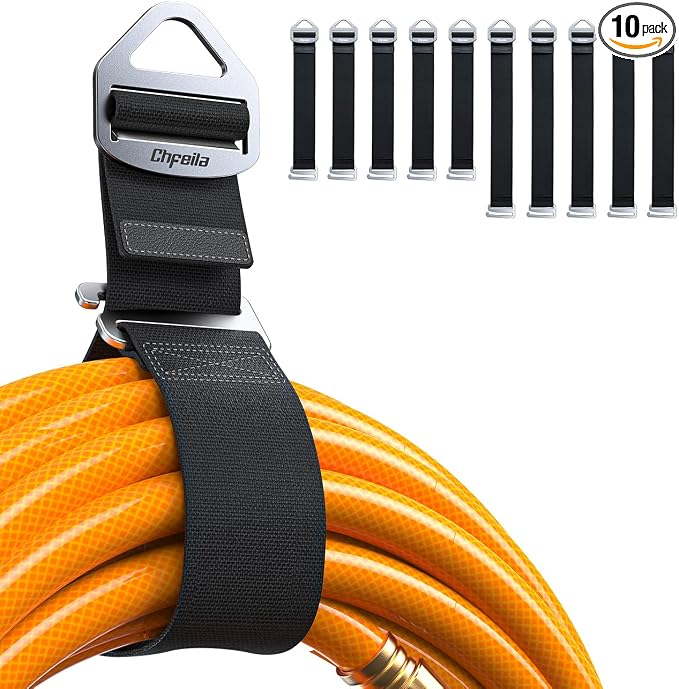 10 Pack One Hand Operation Adjustable Extension Cord Organizer Holder, Hose by Chfeila