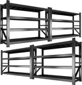 Metal Garage Shelving Heavy Duty, 4-Tier Adjustable Wire Storage Garage Shelves by Koestem