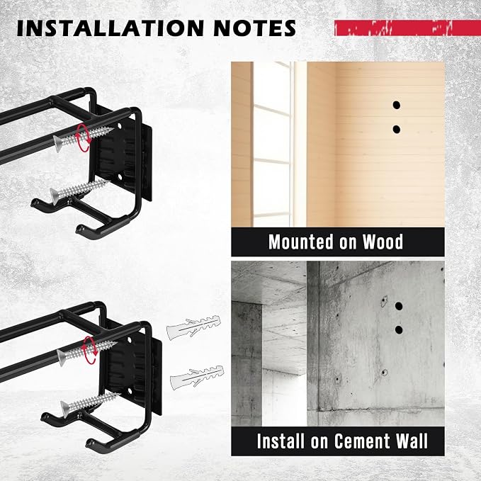 4-Piece 9.4" Heavy Duty Garage Hooks, Sturdy Utility Hooks Holds 55 LB Wall - Image 5