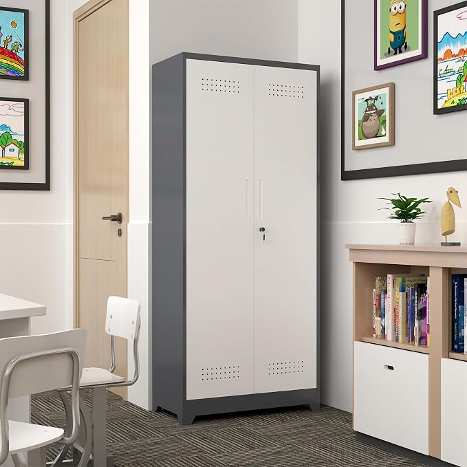 GREATMEET 72.8" H Metal Garage Storage Cabinets - Image 7