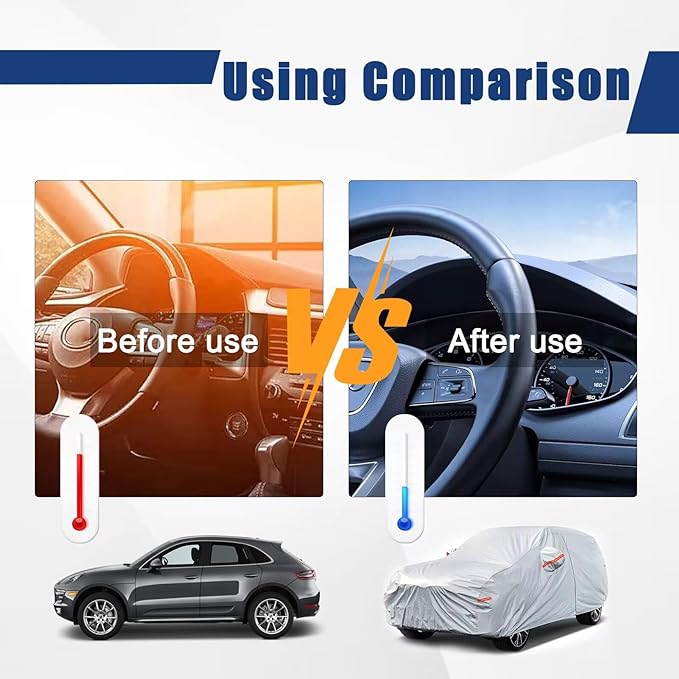 Kayme 6 Layers SUV Car Cover Custom Fit - Image 4