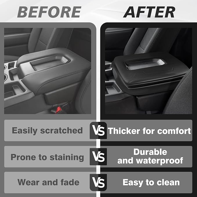 Muslogy Center Console Armrest Cover Compatible - Image 7