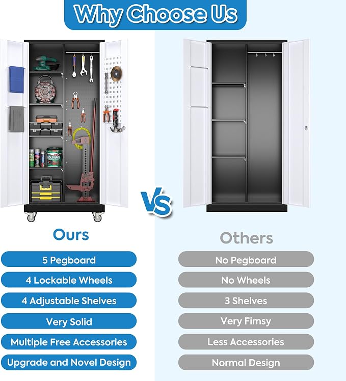 Broom Closet Storage Cabinet - Image 8
