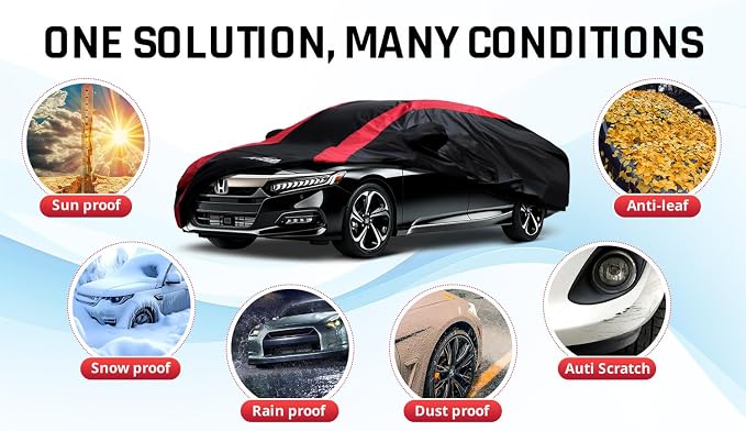 Honda Accord Car Cover Waterproof All Weather - Image 6