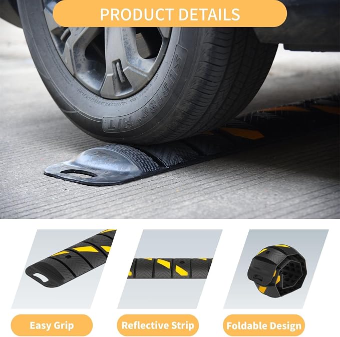 Portable Roll Up Speed Bump - 6Ft Collapsible Speed Humps - Image 4