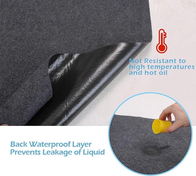 Garage Floor Matting 6.6x8.5 Feet Oil Absorbent Large Rubber Mat Waterproof - Image 3