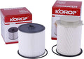 6.7 Cummins Fuel Filter Water Separator Set Fits by KOROP