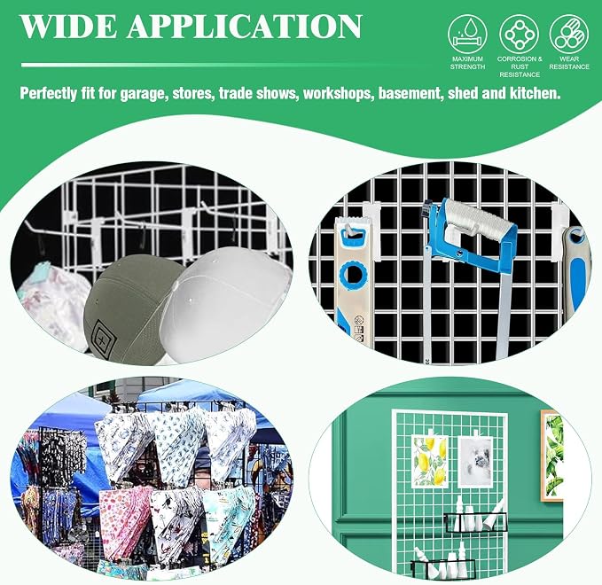 40Pcs 4" Gridwall Display Hooks Assortment Set, Wire Diameter 5mm// 0.2” - Image 7