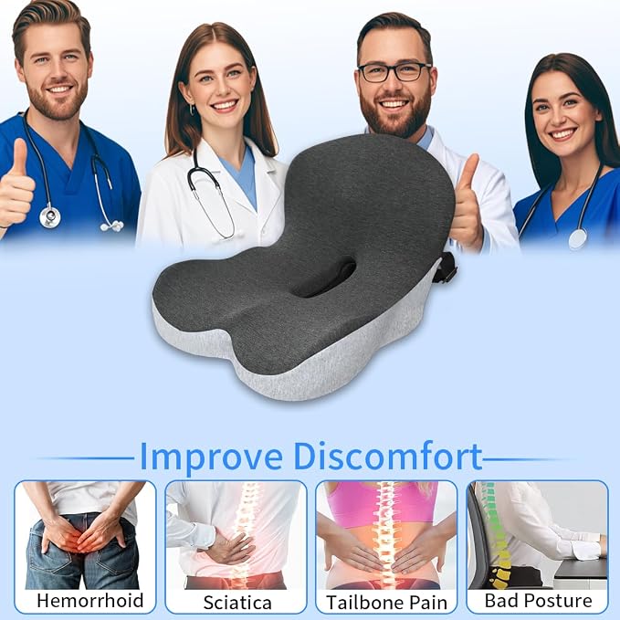 Memory Foam Seat Cushion, Office Chair Cushion - Image 7