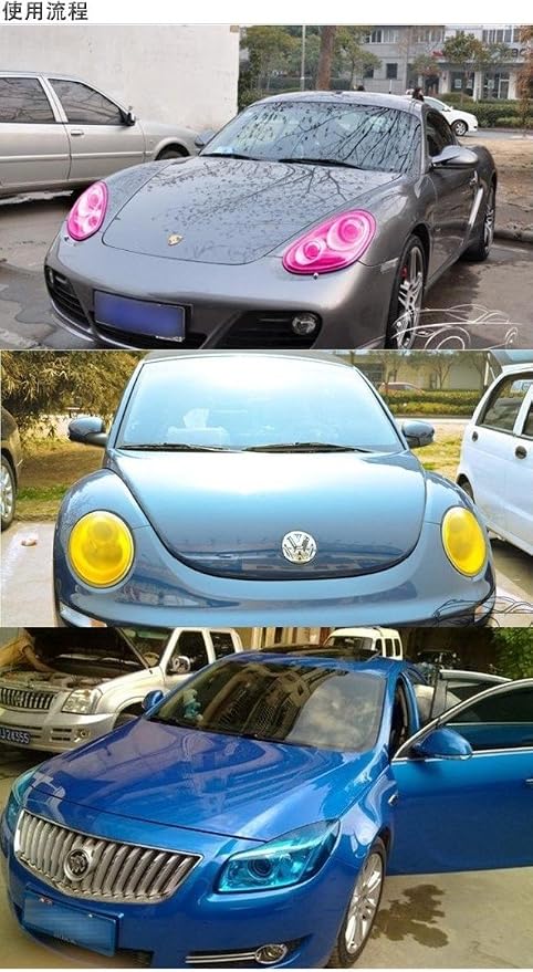 12 by 48 Inches Self Adhesive Headlight, Tail Lights, Fog Lights Tint Vinyl Film - Image 4