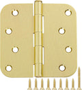 12 Pack 4"x 4 Inch Door Hinges Brass Hardware Gold Exterior Door Hinge 8 Holes by TDCHINGES