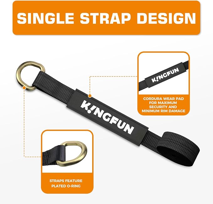 Kingfun Car Tie Down Straps for Trailers - Image 4