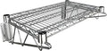 14" x 24" Chrome Wire Wall Mount Shelf by Krollen+Industrial