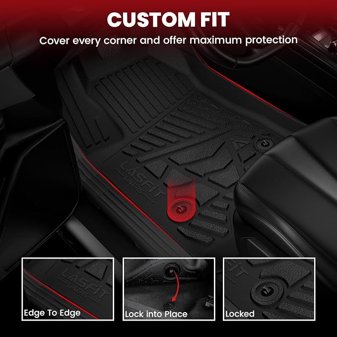 LASFIT Floor Mats 2024-2025 for Chevrolet Chevy Silverado EV RST/GMC Sierra EV - Image 2