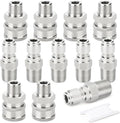 TAISHER 12PCS 304 Stainless Steel Pressure Washer Adapter Kit, Quick Connect by TAISHER