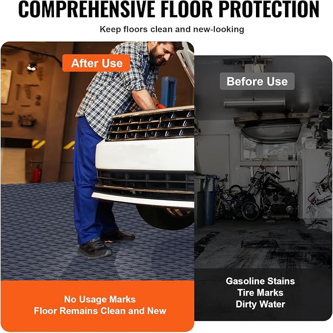 VEVOR Garage Tiles Interlocking, Non-Slip Double-Sided Texture Garage Flooring - Image 5