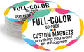Magnet Me Up Custom 4x6 Inch Oval Magnet, 50 Pack, Customizable by MagnetMeUp