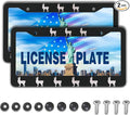 License Plate Frames Black and White Automotive Exterior Accessories Llama by Unknown