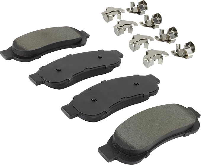 Premium Semi-Metallic Rear Brake Pads Compatible - Image 2