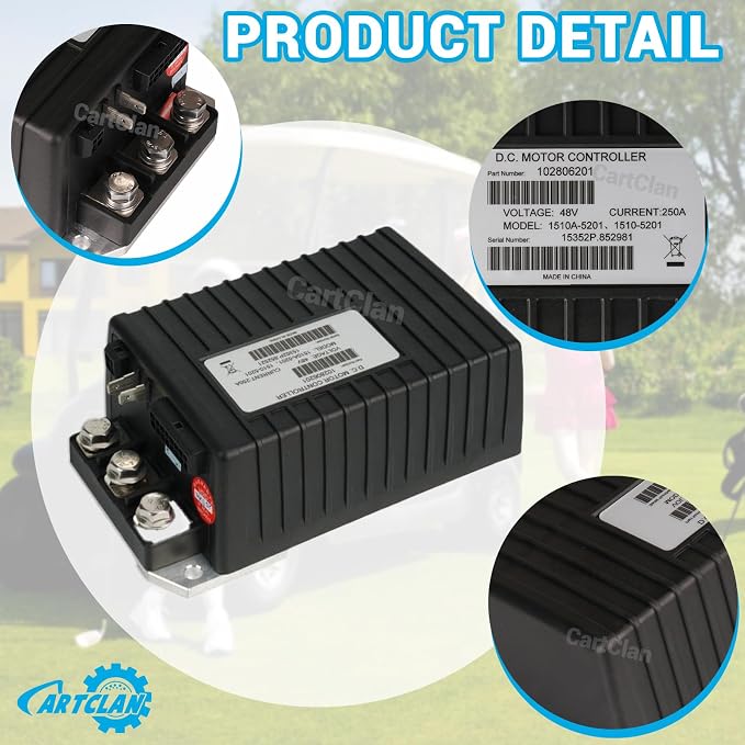 48V 250A Club Car DC Motor Controller, Golf Cart DC Motor Controller Speed - Image 5