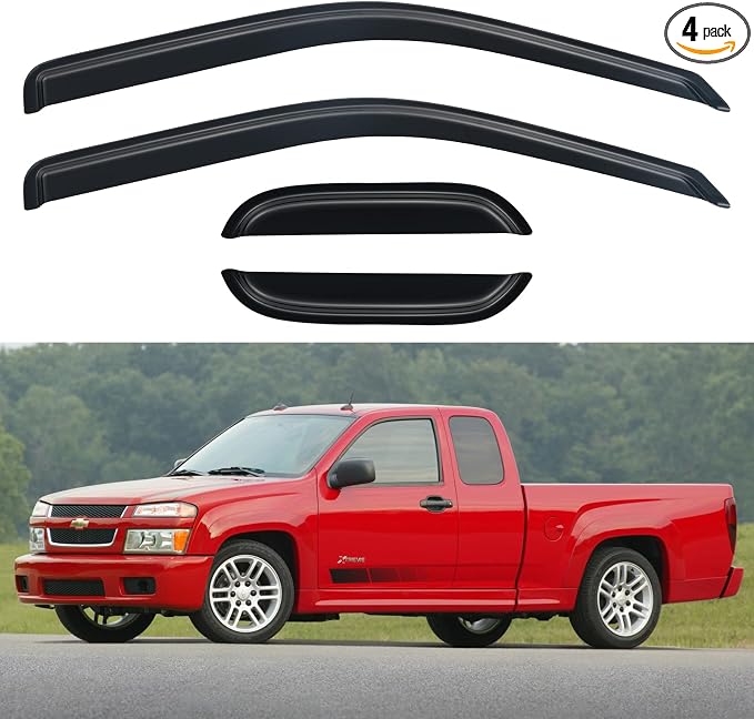 Window Visors Rain Guards Shield by YQAUTEC
