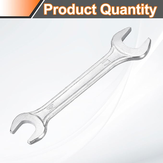 HARFINGTON Double Open End Wrench 14mm x 17mm Metric 15 Degree Offset Angle - Image 3