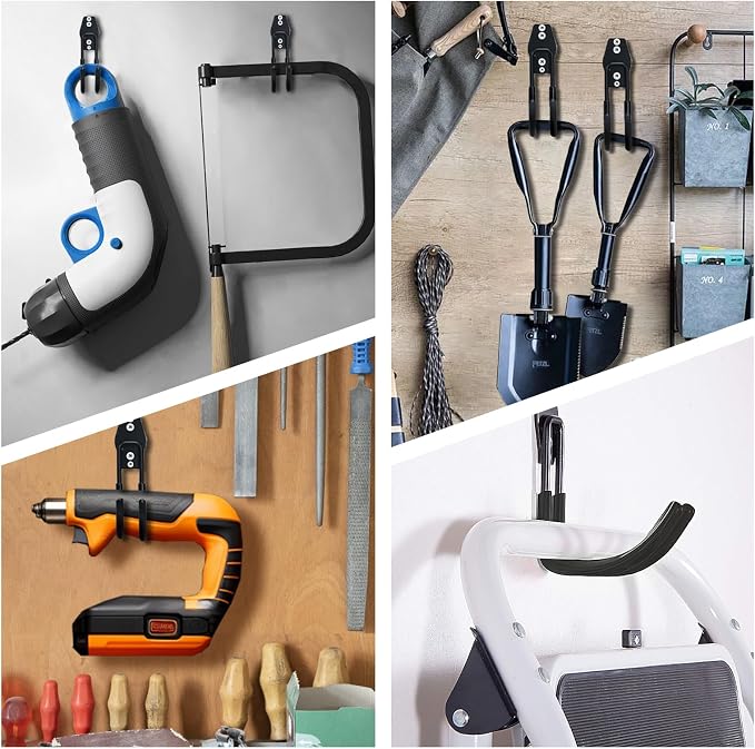 Garage Storage Utility Hooks，Garage Garden Tool Organizer，Steel Wall Mount Hooks - Image 6