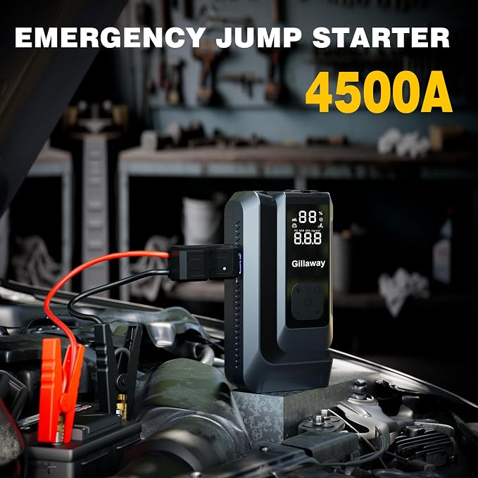 7-in-1 Jump Starter 4500A Car Jumper Starter Portable - Image 2