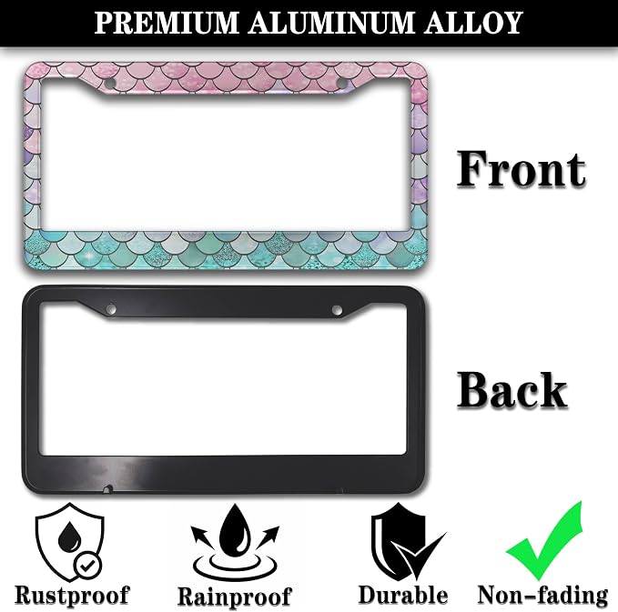 License Plate Frame Holder Pink License Plate Frames - Image 3