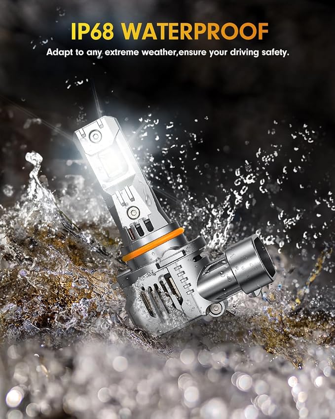 FAHREN Upgraded 9005 9006 bulbs Combo, 000 LM 10X Super Brightness HB3 HB4 Bulb - Image 4