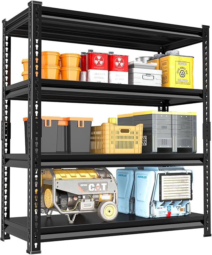 48" W Garage Shelving Heavy Duty, 1800LBS Loads Adjustable Garage Storage by SDXYSTCE