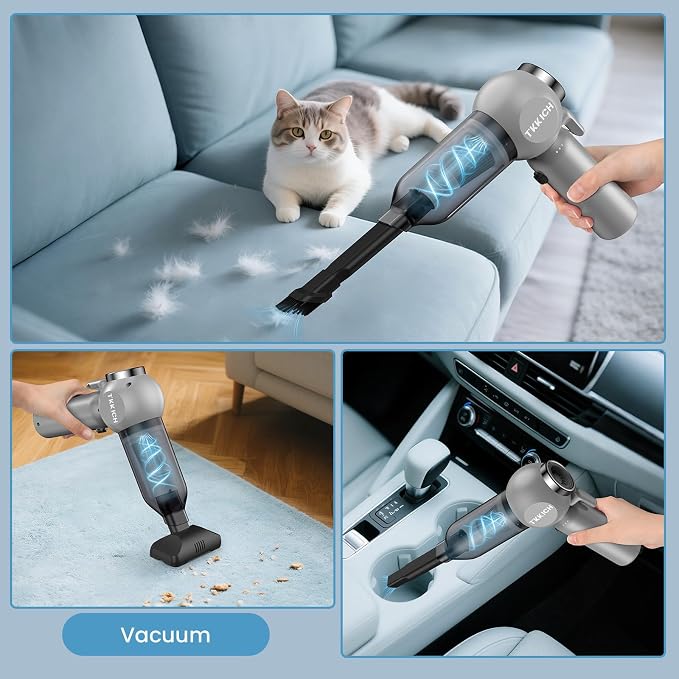 Car Vacuum Portable Cordless, 3 Suction Modes, Portable Mini Cordless Cleaner - Image 7