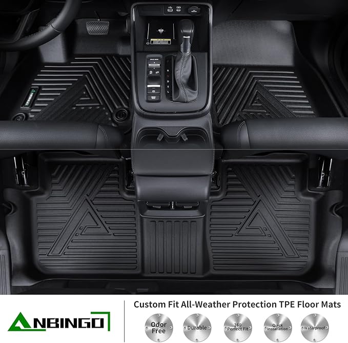 ANBINGO® Floor Mats for 2024 2025 CX-90 & CX90 PHEV 6&7 Seater 2nd Row Captain - Image 3