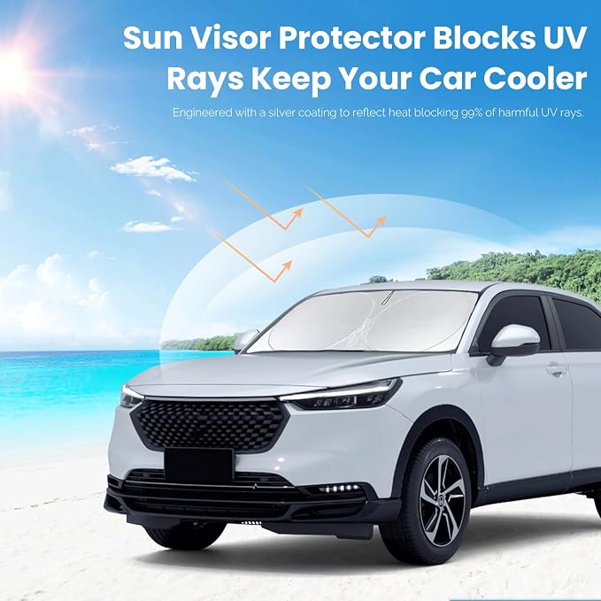 Custom Fit HR-V Windshield Sunshade - Image 5
