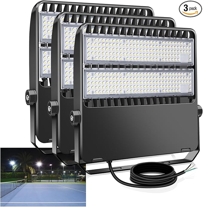LED Stadium Lights, Outdoor Super Bright 240 Watt 36000 Lumen Stadium Flood by TOMOURD