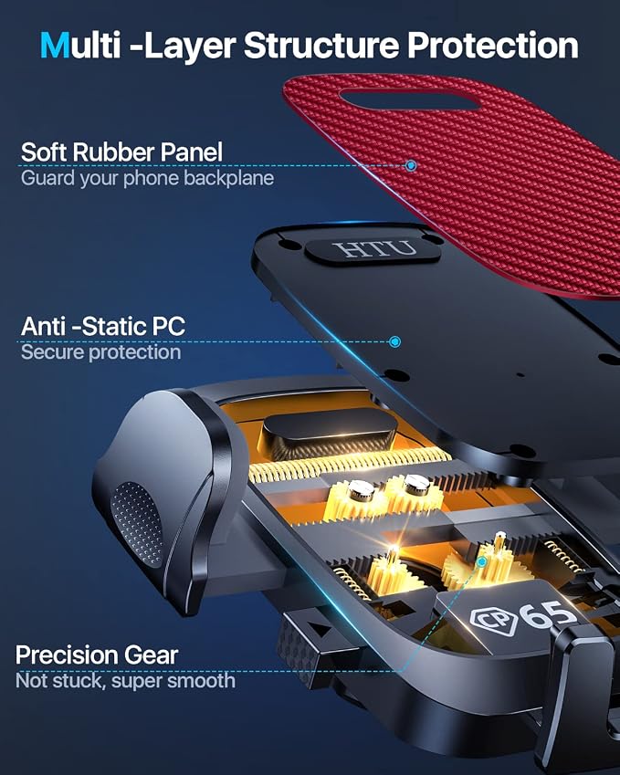 HTU 2025 Upgraded Car Phone Holder 【Safety Certs & No Smell】 Cell Phone Holder - Image 5