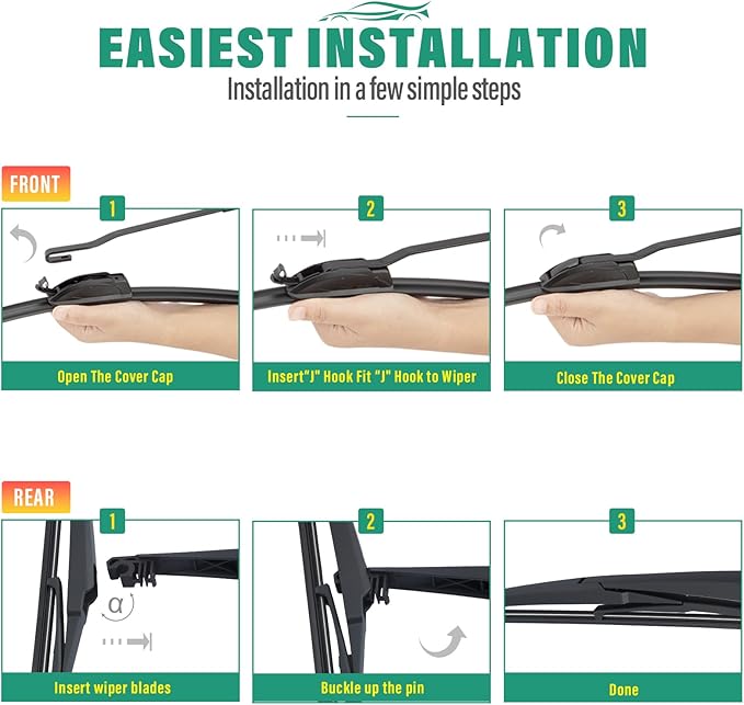 26" 16" 10" Windshield Wiper Blades Replacement - Image 8