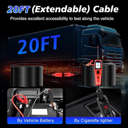 Autel PowerScan PS100 Power Circuit Probe Tester, Breaker Finder, 12V 24V - Image 5