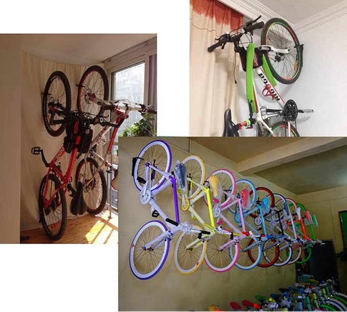 Dirza Bike Rack Garage Wall Mount Bike Hanger Storage System Vertical Bike Hook - Image 6