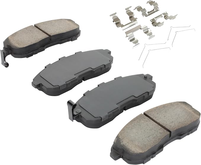 Premium Semi-Metallic Front Brake Pads Compatible - Image 2