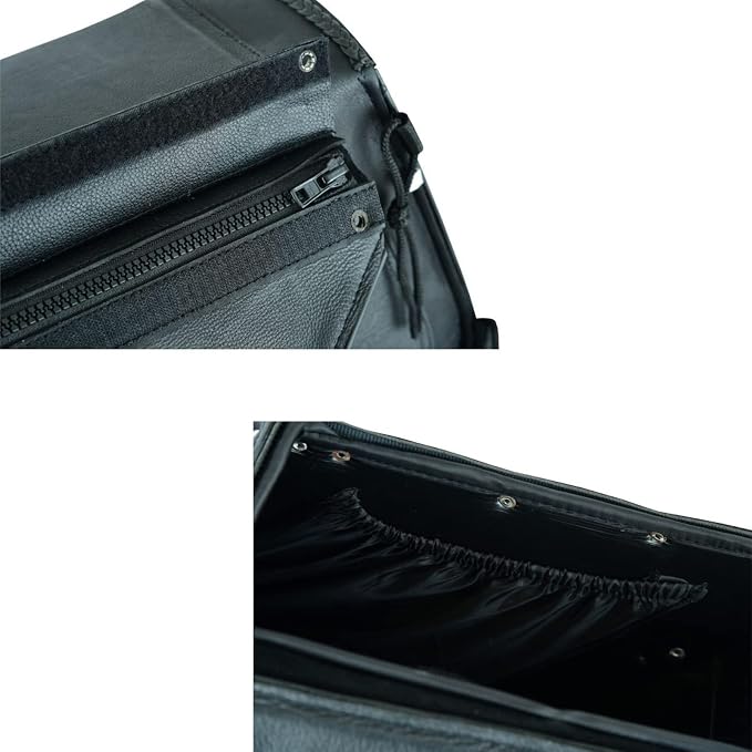 GARGOYLE BELLS Motorcycle Saddle Bags Genuine Leather Motorcycle Luggage Bag - Image 7