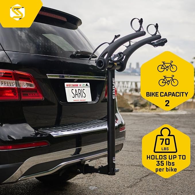 Saris Bones 2-Bike Hitch Rack Bicycle Carrier, - Image 4
