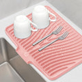 Silicone Dish Drying Mat for Kitchen Counter, Dish Drying Pad, Non-Slip Drain by TIKNIKHomeOutdoor
