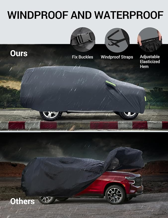 Proadsy 2025 Upgrade Car Cover for 2009-2024 2025 Ford Edge, Waterproof All - Image 5