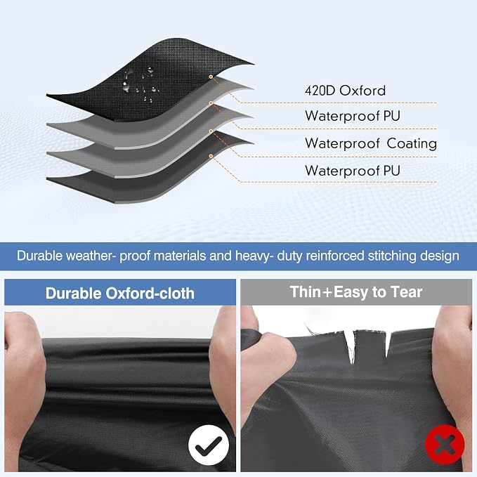 QUNSUNUS Car Cover for Ford Thunderbird 1958-1971/1977-1979 Waterproof All - Image 3