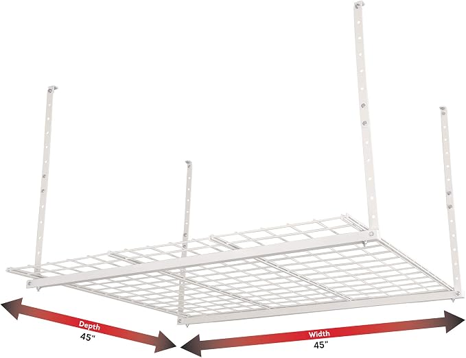 Overhead adjustable Garage Storage Rack, Heavy Duty Steel Garage Storage System - Image 5