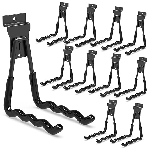 3-H Slatwall Accessories 10 Wave Hooks, Slatwall Hooks & Hangers, Slat Wall by 3-H