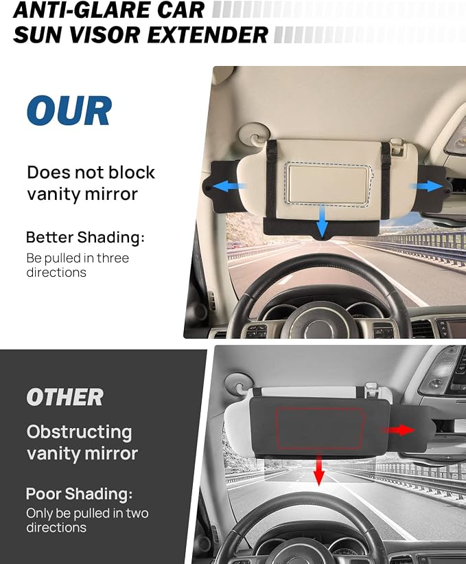 JoyTutus Car Sunshade Extender - Image 2